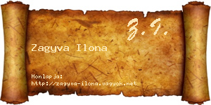 Zagyva Ilona névjegykártya